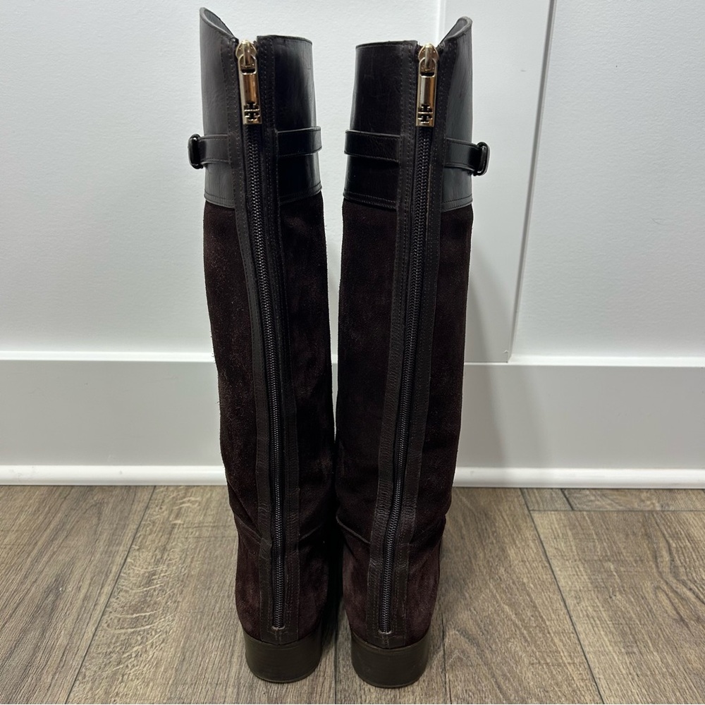 SOLD- Tory Burch Dark Brown Over the Knee Boots - Picture 7 of 13